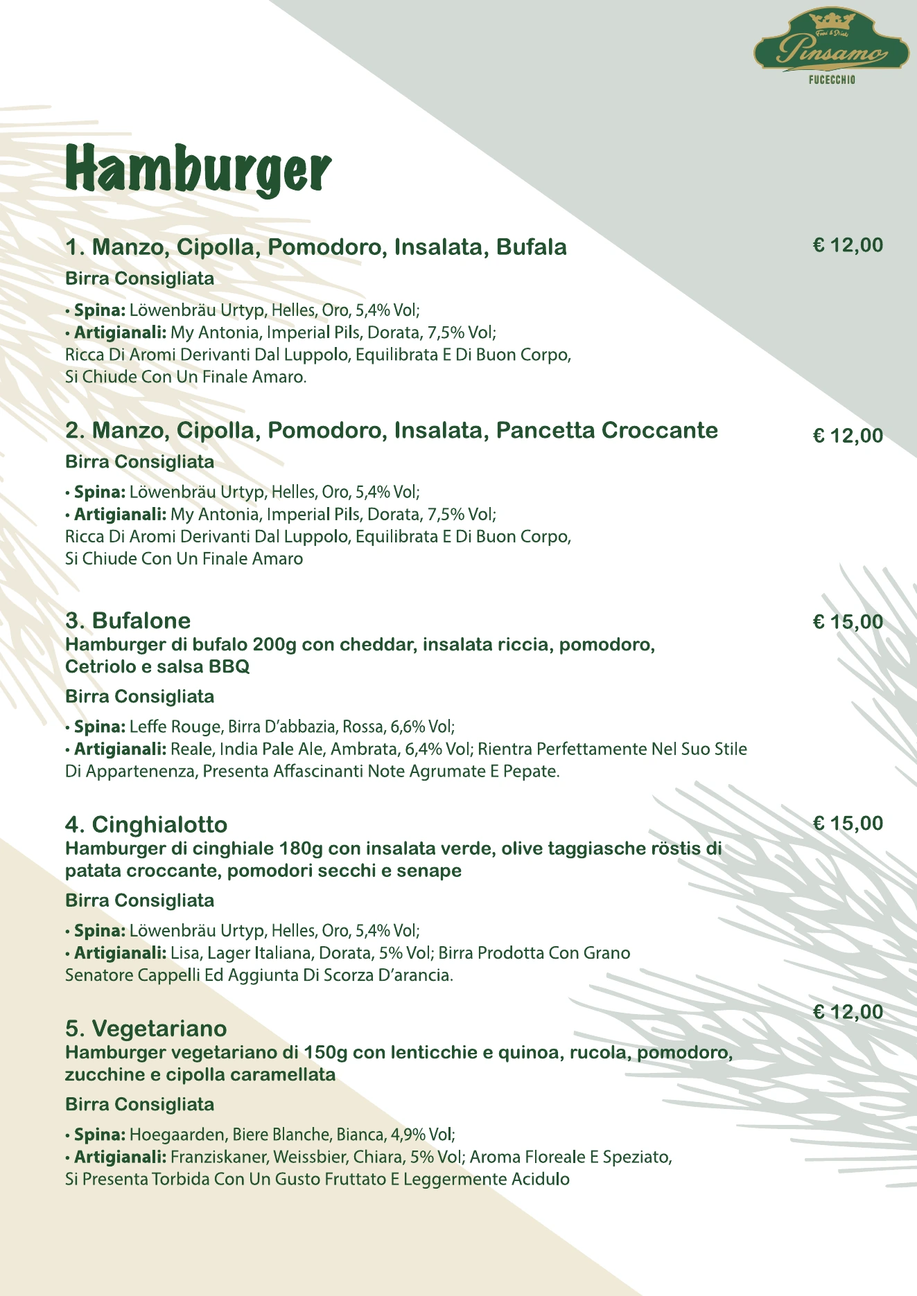 Menù PinSamO, pagina 3