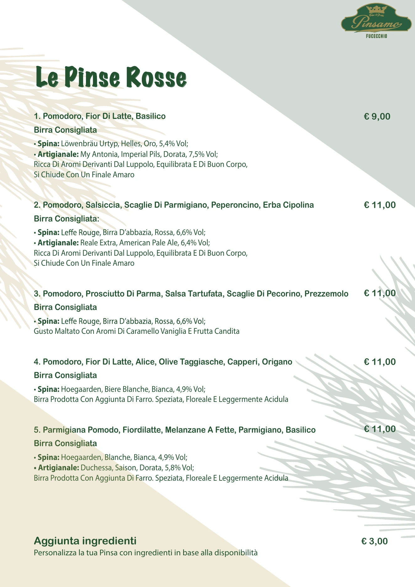 Menù PinSamO, pagina 6