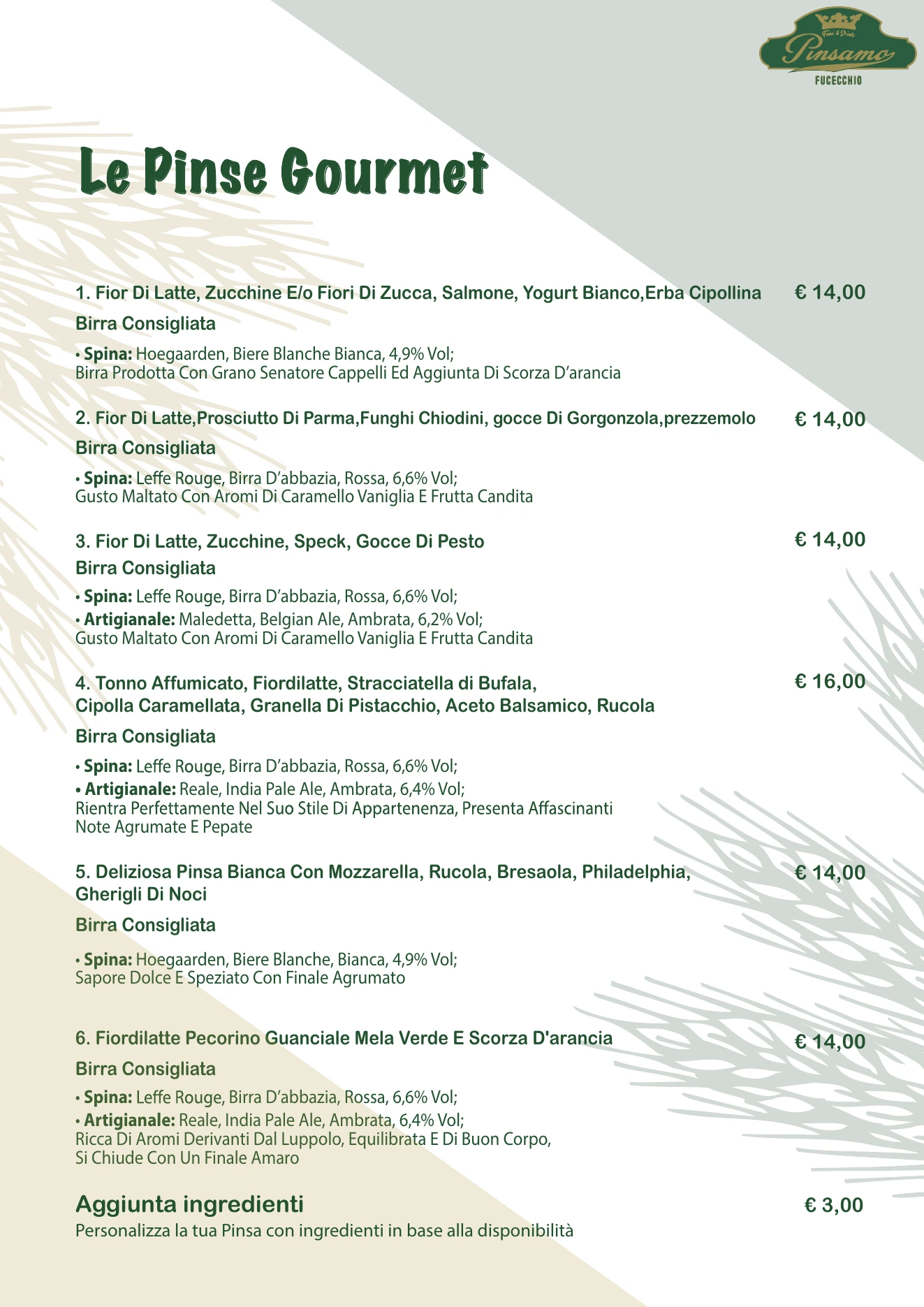 Menù PinSamO, pagina 8